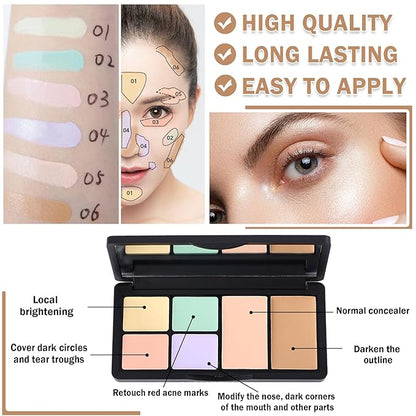 Cream Color Correcting Concealer Makeup Palette Cream Foundation