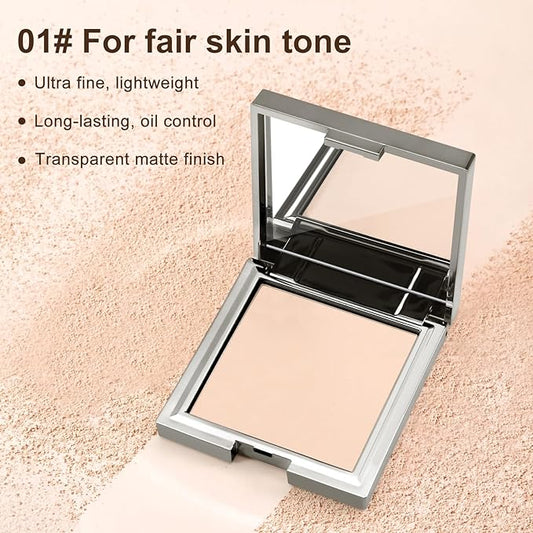 Boobeen Matte Face Finishing Powder, Smooth Setting Pressed