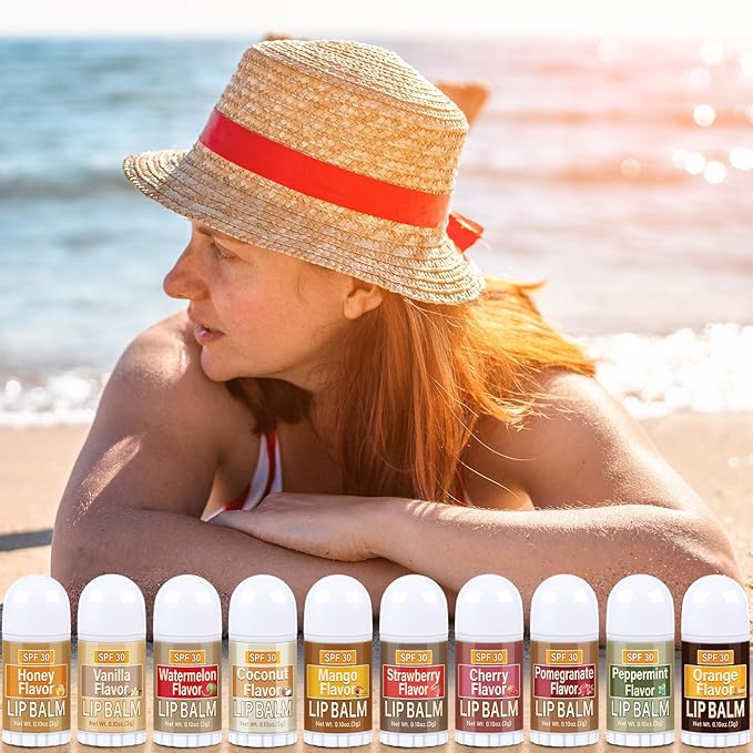 150 Pcs Mini Sunscreen Lip Balms Bulk Spf 30 Lip Balms Sticks with Sunscreen Teacher Nurse Volunteer Employee Appreciation Gifts Bulk Staff Team End of Year Coworkers Gifts for Women Men