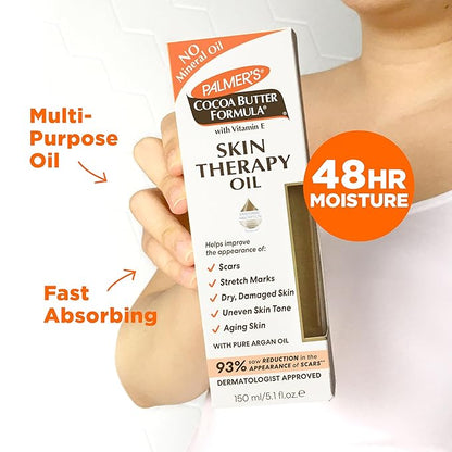 Palmer's Cocoa Butter Formula Skin Therapy Moisturizing Body Oil with Vitamin E, 5.1 Ounces