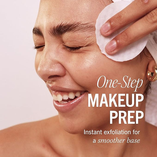 First Aid Beauty - Facial Radiance Pads with Glycolic & Lactic Acids, Daily Exfoliating Pads with AHA that Help Tone & Brighten Skin, Makeup Prep Pads, Compostable for Daily Use, 90 Pads