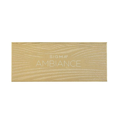 Sigma Beauty Ambiance Eyeshadow Palette | Luminous, Neutral and Gold Shades | Summer Vibes, Mirror Included