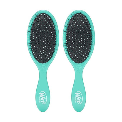 Wet Brush Original Detangler Hair Brush, Amazon Exclusive Aqua- Ultra-Soft IntelliFlex Bristles-Detangling Hairbrush Glides Through Tangles - All Hair Types (Wet & Dry Hair) - Women & Men (Pack of 2)
