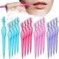 16 Pcs Small Eyebrow Razor for Women Portable Face Razors for Women Facial Hair Lip Trimmer Hair Shaving Removal Tool Dermaplaning Tool Eyebrow Shaver with Safety Cap for Makeup Face Care, 4 Colors