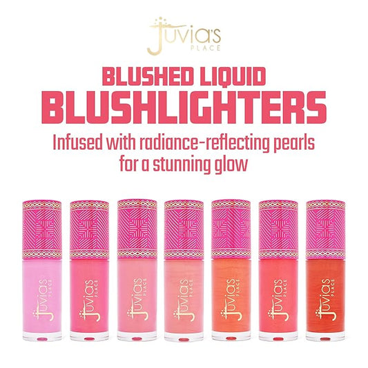 Juvia's Place Blushed Liquid Blush Lighter, 1 Count (Pack of 1), Rosey Posey Glow