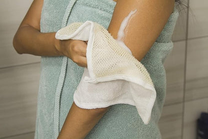 Paradiso Soft-Weave Wash Cloths, Cleansing and Exfoliating, White, Pack of 10