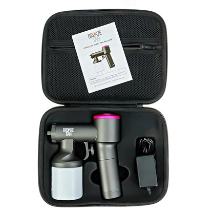 Cordless Spray Tan Machine - Portable and Rechargeable Spray Tan Gun for Salon and Home Use - Lightweight Airbrush Tanning Machine With Even Coverage Sunless Tan Technology by Bronze Tan