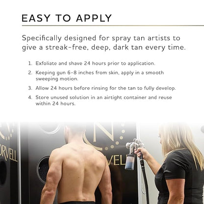 Norvell Premium Professional Sunless Tanning Spray Tan Solution - Competition Tan, 1 Liter Box