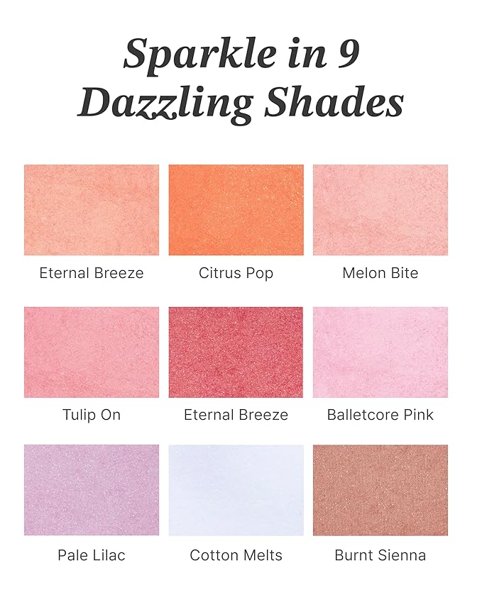 Glint Baked Blush (Pale Lilac, 0.08oz) - Long-Lasting, All-Day Face Blush Powder for a Natural Look. Korean Skin Care, Korean Makeup. Blendable Color for Eyes, Cheeks & Body.