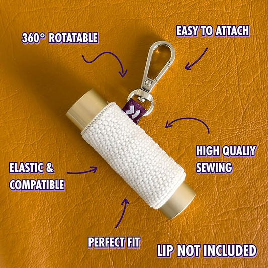 LipBalm Holder with Keychain, Lipstick Holder