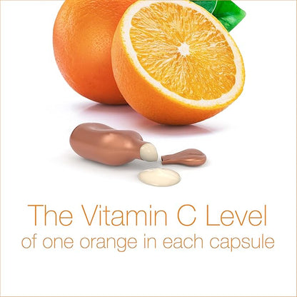 Neutrogena Rapid Tone Repair 20% Vitamin C Face Serum Capsules, Daily Facial Serum with Vitamin C to Help Brighten Skin Tone & Reduce Look of Dark Spots, 7 ct