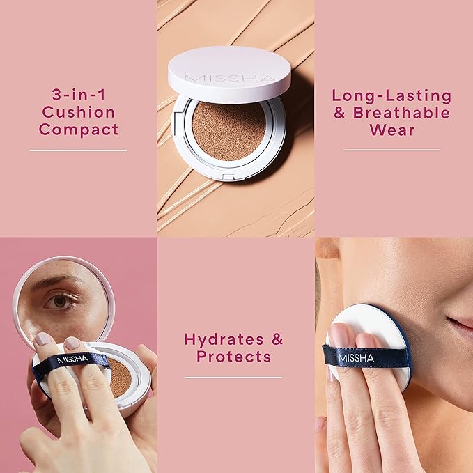 MISSHA Magic Cushion Foundation No.21 Light Beige for Skin Types