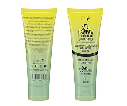 Dr.PAWPAW It Does It All Conditioner: SLS, Sulphate and Paraben Free, for All Hair Textures - (200 ml)