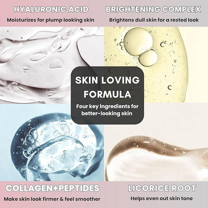 Micro Infusion System – 0.25mm 24k Gold Cosmetic Facial Stamp with Hyaluronic Acid & Peptide Serum Ampoules – At-Home Hydrating & Plumping Glow Kit for Face & Lips