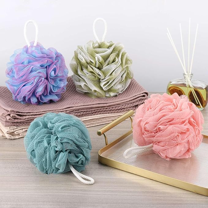 Btyms 4 pieces bath sponge