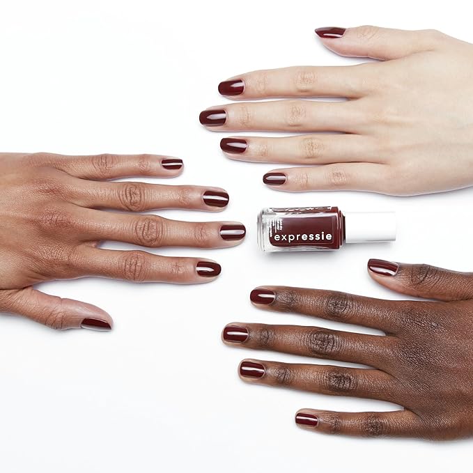 Essie expressie, Quick-Dry Nail Polish, 8-Free Vegan, Deep Vegan,