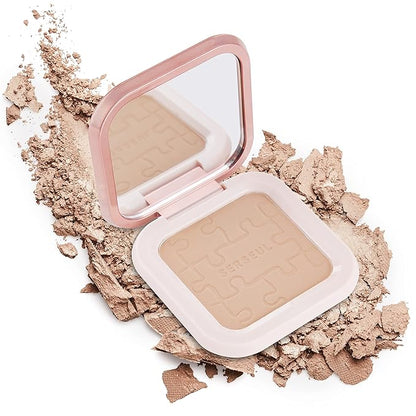 MEICOLY Contour Palette,Shimmer Highly Pigmented Face Powder,Silky Smooth Soft Grey
