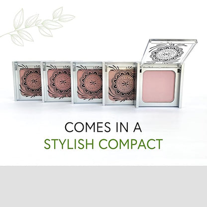 Honeybee Gardens Complexion Perfecting Blush in Tea Rose, Medium Spiced Peach, Vegan & Gluten-Free, 8.5g
