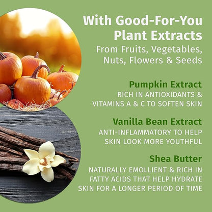 Hempz Limited Edition Pumpkin Spice & Vanilla Chai Herbal Body Lotion, for men or women, vegan and gluten free, 17 oz