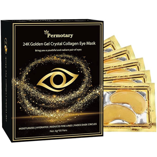 Permotary 30 pairs 24k gold