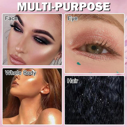 White Highlighter Makeup Palette Face Highlighter Powder Iluminadores Palette-inger Color 04 G