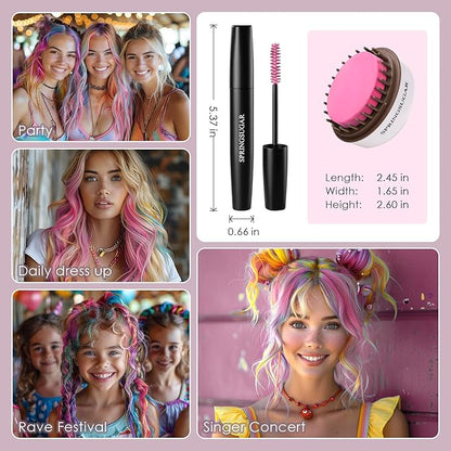 Hot Pink Temporary Hair Chalk