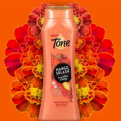 Tone Body Wash, Mango Splash, 16 Ounce (Pack of 6)