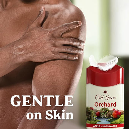 Old Spice Dry Feel Antiperspirant Deodorant for Men, 24/7 Long Lasting Freshness, 24/7 Sweat & Odor Protection, Gentle on Skin with Skin Conditioners, Orchard with Apple & Hops Water Scent, 2.6 oz