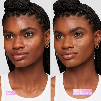Revlon Illuminance Tinted Serum, Triple Hyaluronic Acid, Evens Out Skin Tone Over Time and Hydrates All Day, SPF 15, 505 Rich Sand, 0.94 fl oz.