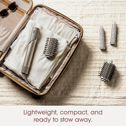 Shark HD430 FlexStyle Air Styling & Drying System, Powerful Hair Dryer Brush & Multi-Styler with Auto-Wrap Curlers, Paddle Brush, Oval Brush, Concentrator Attachment, Stone