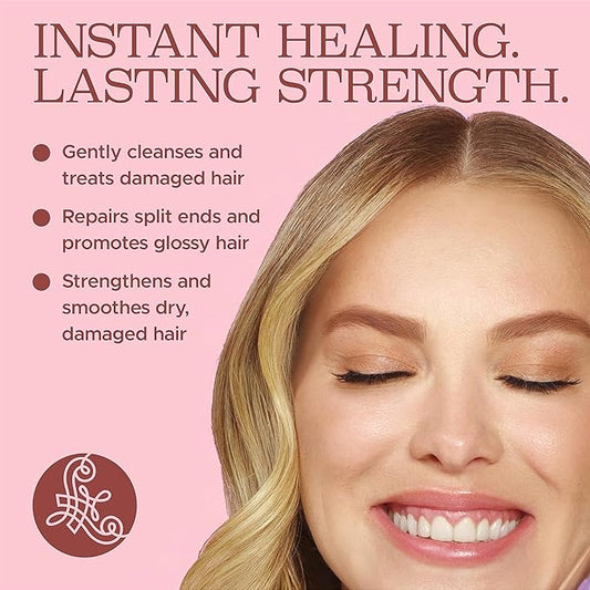 Luseta Tangle Free Hair Mask for Women and Men for Detangling with Keratin and Argan Oil, Color Safe Hair Mask for Curly and Wavy 16.9oz