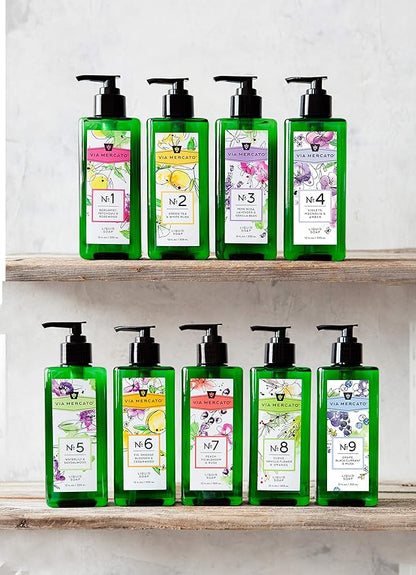 Liquid Soap, Shea Butter Enriched (12 oz), No. 4 - Violets, Magnolia & Amber