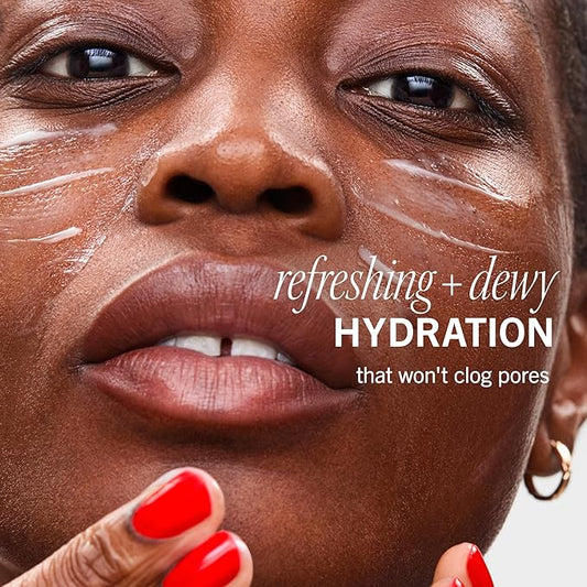 First Aid Beauty - Hydrating Dewy Gel Cream, Lightweight Oil-Free Facial Moisturizer with Hyaluronic Acid and Ceramides, Helps Reduce Excess Oil Build Up & Improve Skins Hydration, 1.7 oz
