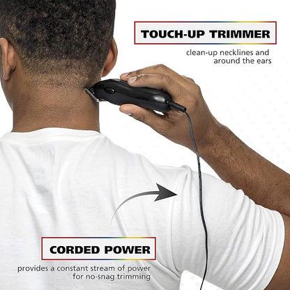 Wahl USA Pro Series Platinum Corded Clipper & Corded Trimmer for Home Haircutting with Color Coded Guide Combs – Model 79804-100