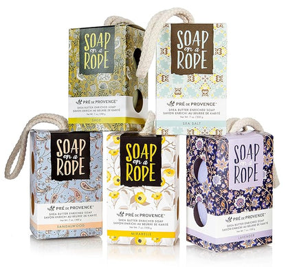 Pre de Provence Soap On a Rope, Sage, 200 Gram
