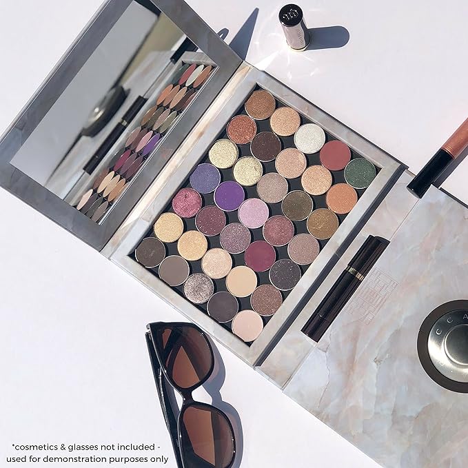 Marble Extra Large Empty Magnetic Makeup Palette Holds