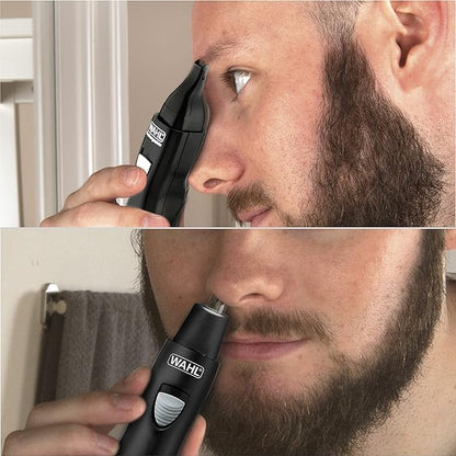 Wahl Groomsman Rechargeable Precision Trimmer for Hygienic Grooming with Rinsable, Interchangeable Heads for Eyebrows, Neckline, Nose, Ears, & Other Detailing - Model 3023284