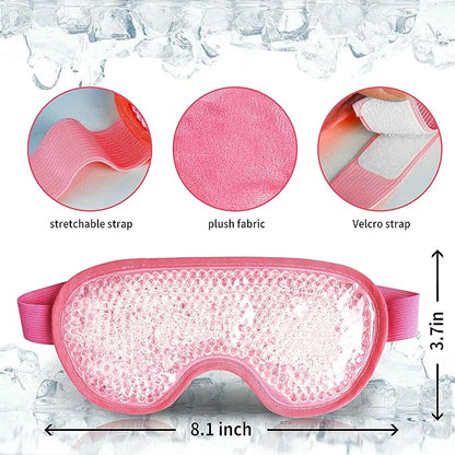 Cooling eye mask with gel