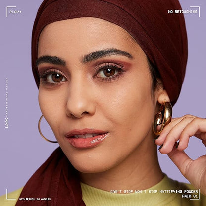 NYX PROFESSIONAL MAKEUP Can't Stop Won't Stop Mattifying Pressed Powder - Fair