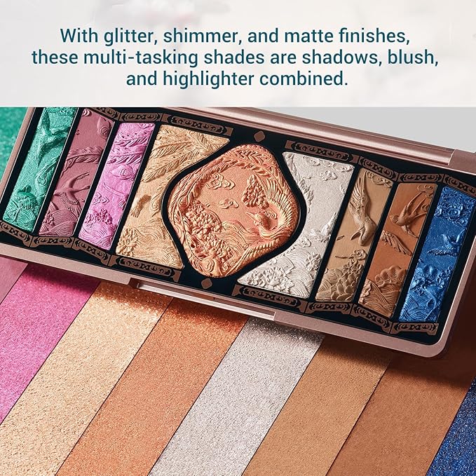 FLORASIS Floral Engraving Phoenix Makeup Palette Makeup Long