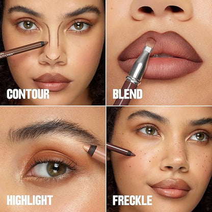 Revlon ColorStay Multi-Liner, Creamy Formula, Multiuse For Lips, Eyes & Face, Precision Brush for Easy Blending, 003 Less Traced