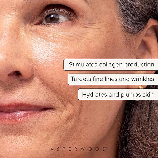 Asterwood Triple Repair Matrixyl 3000 + Argireline + Hyaluronic Acid + Vitamin C Serum for Face - Anti-Aging, Collagen Boosting, Hydrating - Fragrance-Free - 1 Fl Oz