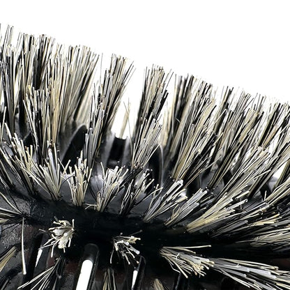 Phillips Brush Luxe Monster Vent 1 Professional Hair Brush (5” Diameter Barrel) – Black & Rose Gold Vented Hairbrush with Nylon Reinforced Boar Hair Bristles, Ergonomic Rubber Grip