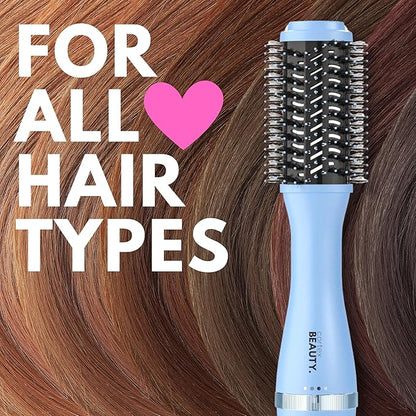 Cortex Beauty Infrared Infrared Volumizing Blowout Brush - blow dryer brush, round brush for blow drying, tools blow dryer brush, blow dryer with comb for black women, for all hair types, 2'' (Blue)