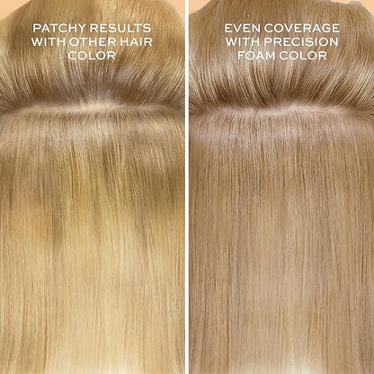 John Frieda Precision Foam Colour, Light Natural Blonde 9N, Full-coverage Hair Color Kit, Anti-Fade Gray Coverage, Deep Color Saturation Hair Dye, Pack of 2