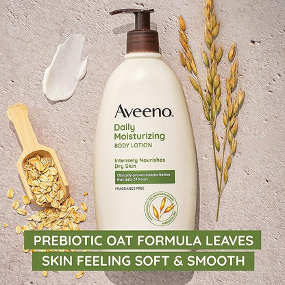 Aveeno Active Naturals Daily Moisturizing Lotion, 18-Ounce Pump (Pack of 2)