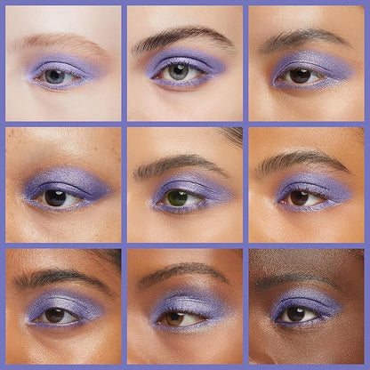 Blueberry Shimmering Violet Purple Blue Pressed Powder Single Eyeshadow; Talc, Paraben & Cruelty Free